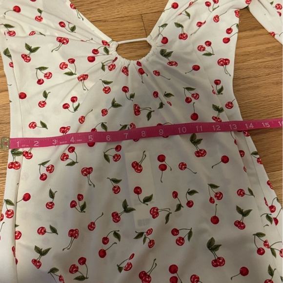 Urban outfitters White Cherry Print Mini Dress - Picture 13 of 14